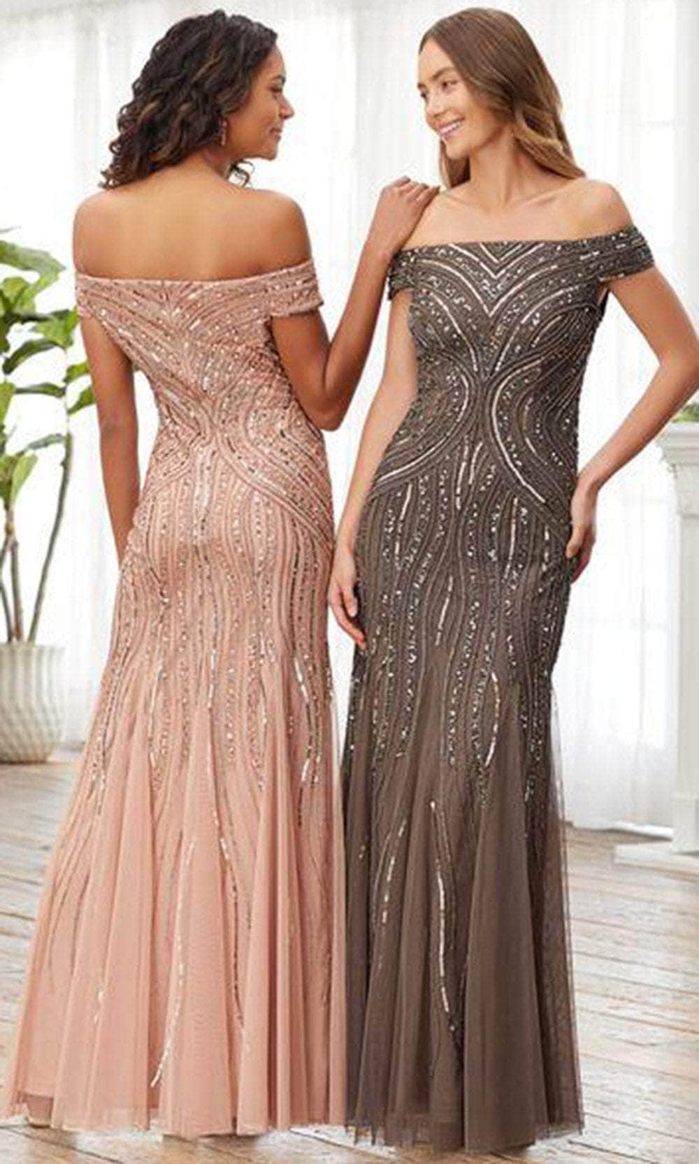 Adrianna Papell Platinum 40370 - Embellished Evening Dress Adrianna Papell Platinum 40370 - Embellished Evening Dress