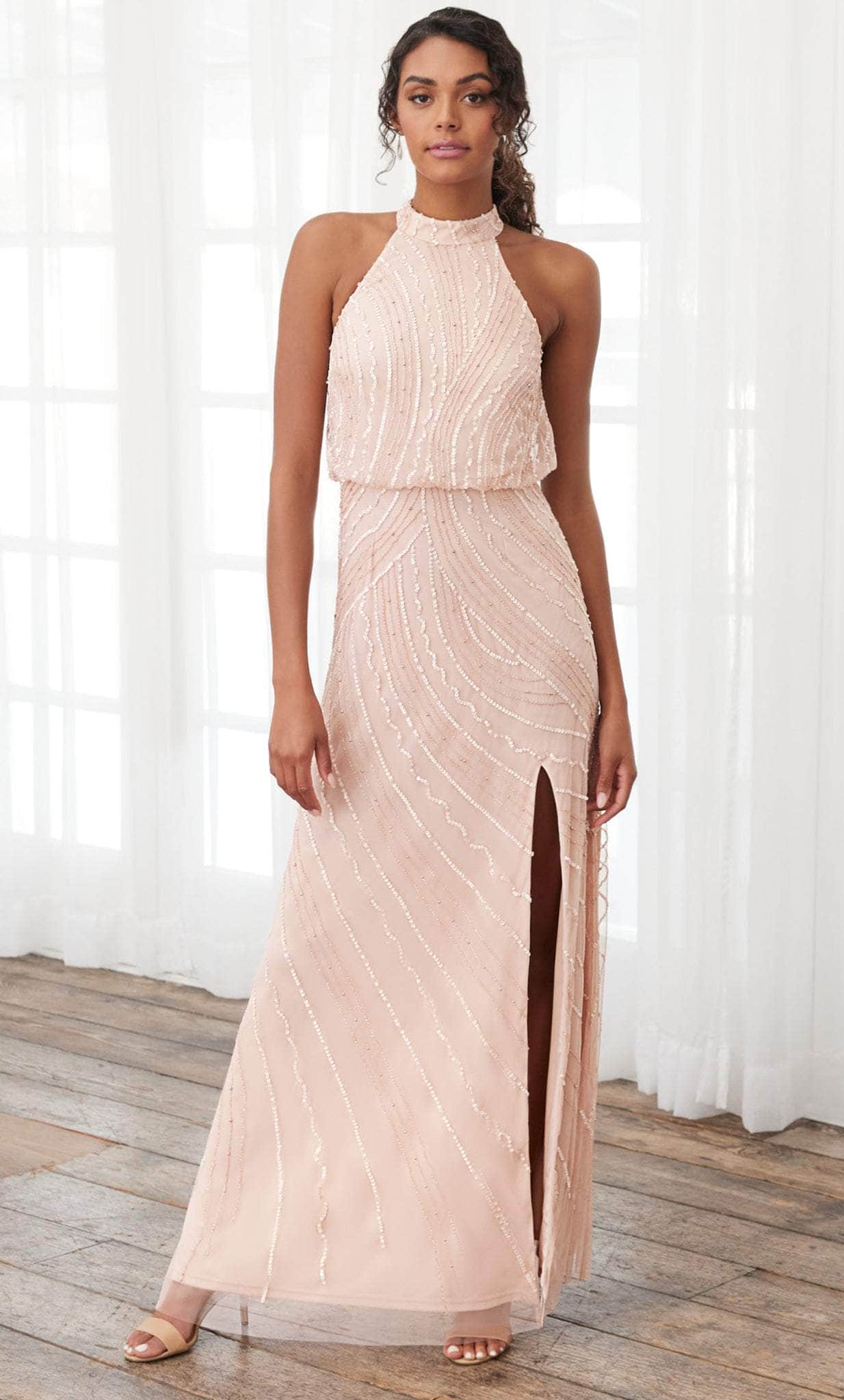 Adrianna Papell Platinum 40393 - Long Column Dress Couture Candy Adrianna Papell Platinum 40393 - Long Column Dress Couture Candy