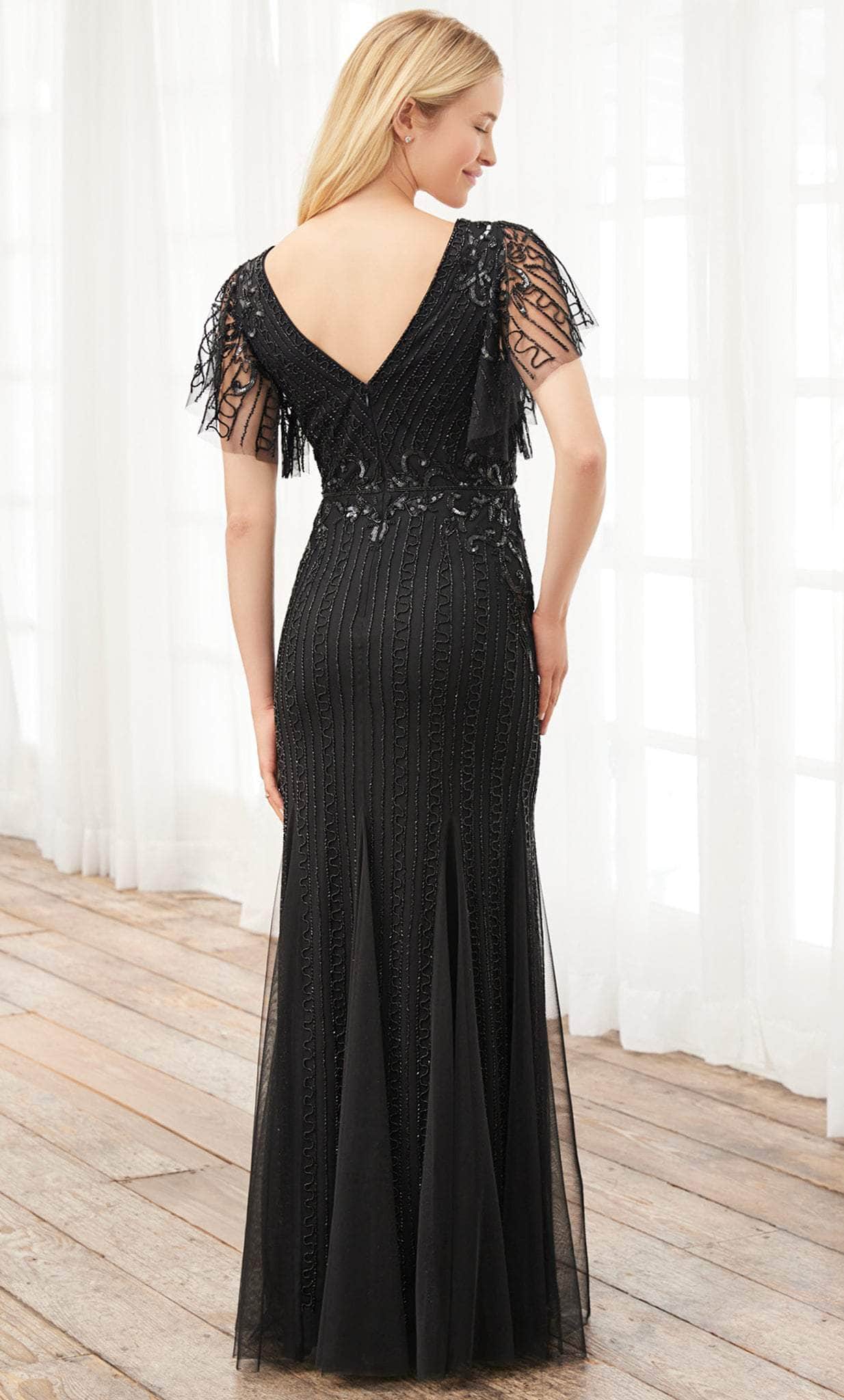 Adrianna Papell Platinum 40401 Formal Embellished Evening Long
