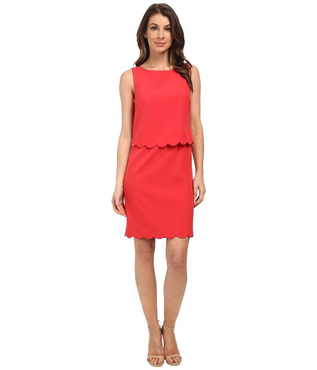 red popover dress Girl's Josie Popover Dress in Red size 10