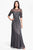 Adrianna Papell - Sequined Jewel Neck Dress 91863332 Special Occasion Dress 4P / Mist