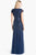 Adrianna Papell - Sequined V Neck Long Dress 91885900 Special Occasion Dress