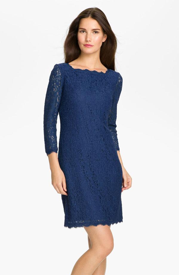 Adrianna Papell Womens Petites Lace Knee-Length Cocktail Dress, Women's, Size: 2P, Black Adrianna Papell Womens Petites Lace Knee-Length Cocktail Dress, Women's, Size: 2P, Black