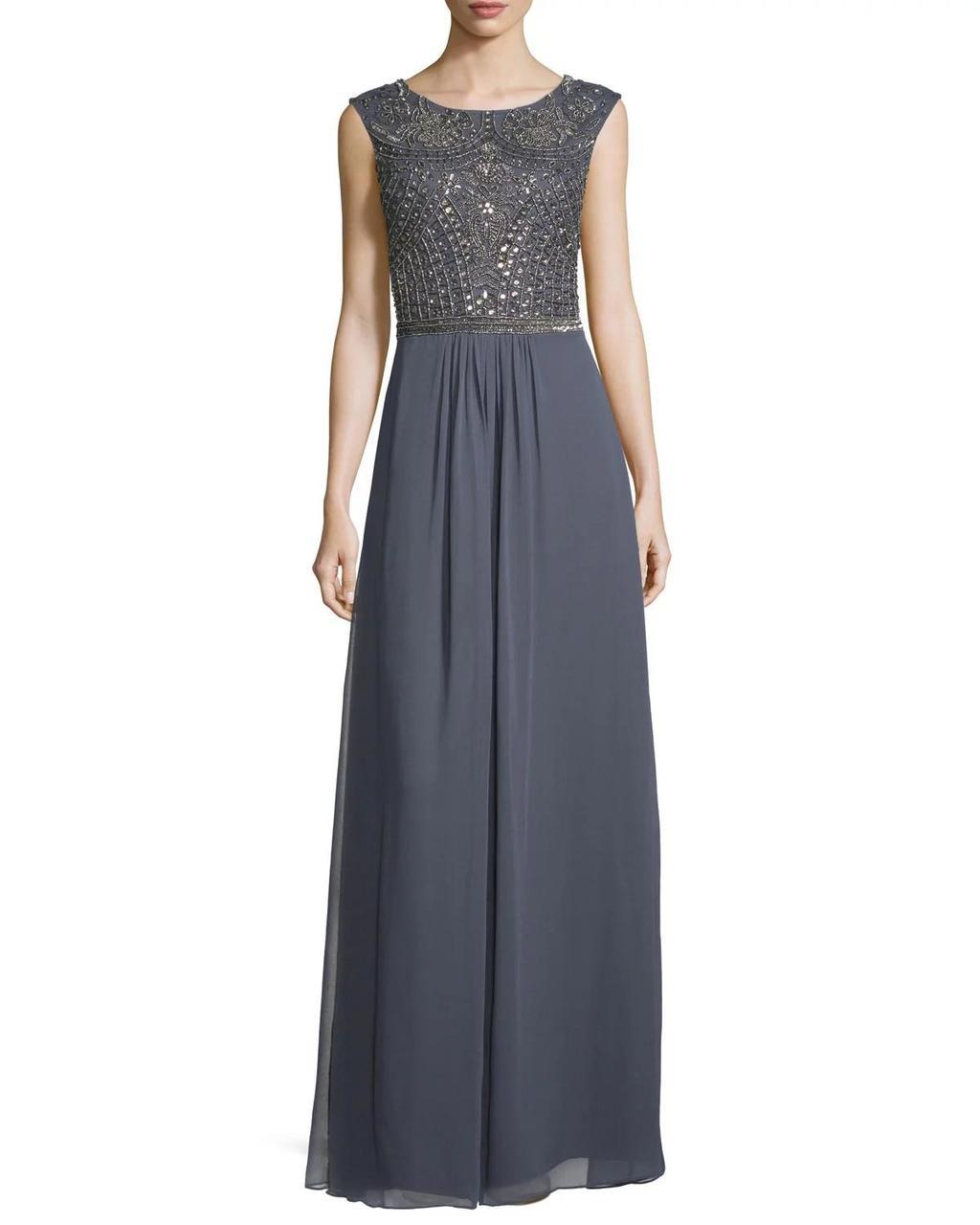 aidan mattox embellished cocktail dress Aidan Mattox Embellished Flutter-Sleeve Cocktail Dress $395 Size 2 # 14B 1614 Bl