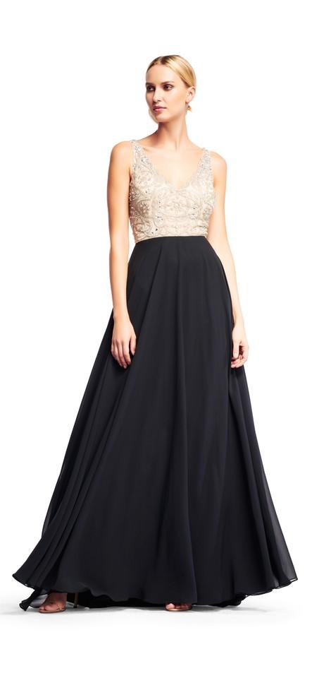 Aidan Mattox - MD1E200982 Beaded V-neck Chiffon A-line Dress Aidan Mattox - MD1E200982 Beaded V-neck Chiffon A-line Dress