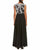 Aidan Mattox - MD1E201158 Metallic Lace Scalloped V-neck A-line Dress Special Occasion Dress