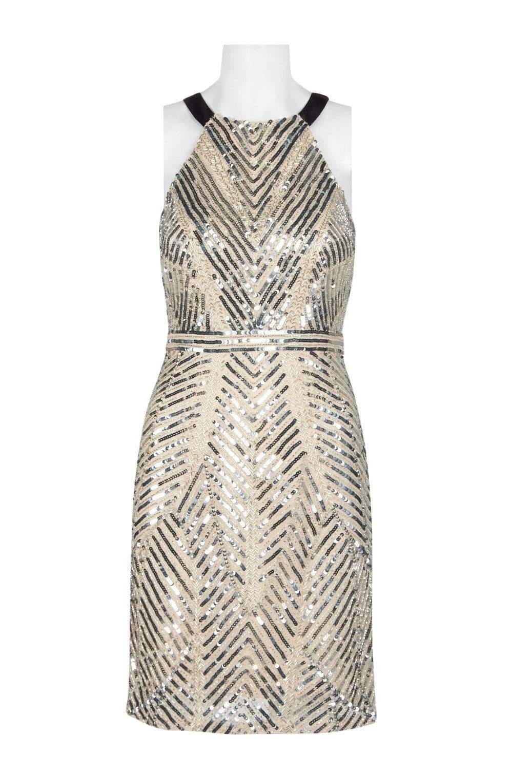 Aidan Mattox - MD1E202601 Bedazzled Halter Cocktail Dress Couture Candy Aidan Mattox - MD1E202601 Bedazzled Halter Cocktail Dress Couture Candy