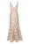 Aidan Mattox - MD1E202493 Floral Metallic Jacquard Deep V-neck Dress Special Occasion Dress