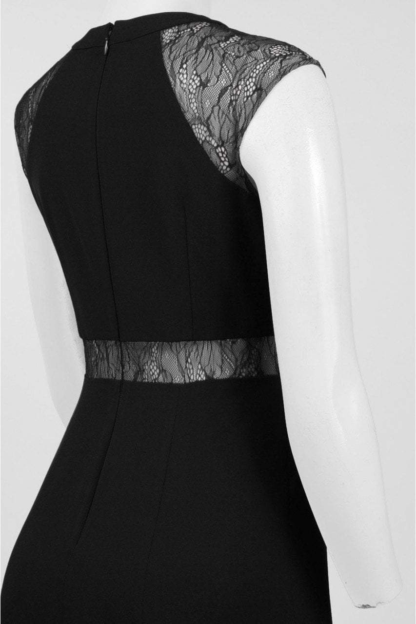 aidan mattox black lace dress Black Lace Satin Dress by Aidan AIDAN MATTOX