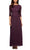 Alex Evenings - 112318 Scallop Lace Mock Dress with Chiffon Skirt Mother of the Bride Dresses 18 / Deep Plum