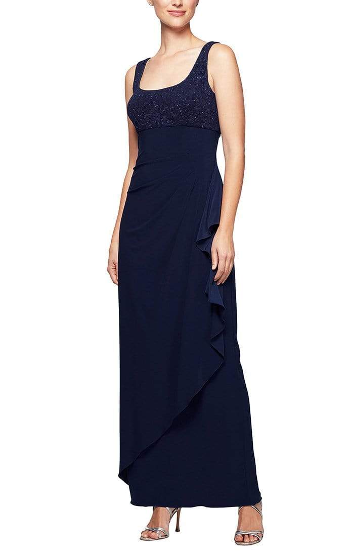 Alex Evenings - 125196 Square Neck Sheath Gown With Bolero Jacket Couture Candy Alex Evenings - 125196 Square Neck Sheath Gown With Bolero Jacket Couture Candy