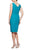 Alex Evenings - 134005 Faux Surplice Fitted Dress with Jewel Accent Cocktail Dresses