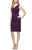 Alex Evenings - 134005 Faux Surplice Fitted Dress with Jewel Accent Cocktail Dresses 4 / Summer Plum