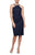 Alex Evenings - 134165 Beaded Halter Neck Fitted Cocktail Dress Cocktail Dresses 14 / Navy