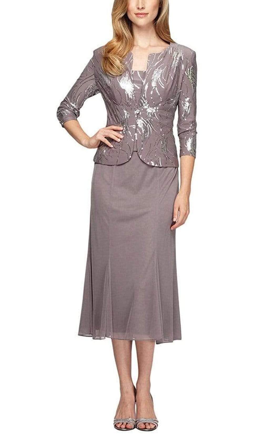 Alex Evenings Women's Mock Jacket Dress Alex Evenings Women's Mock Jacket Dress