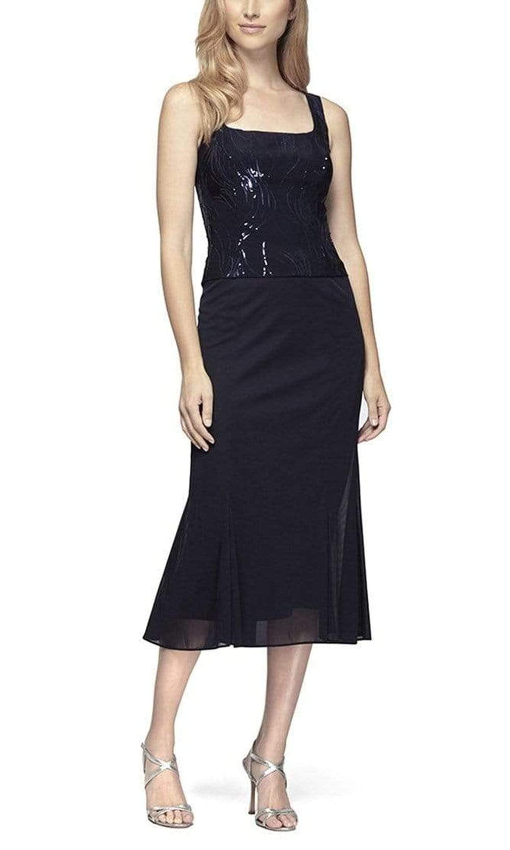 Alex Evenings Women's Mock Jacket Dress Alex Evenings Women's Mock Jacket Dress