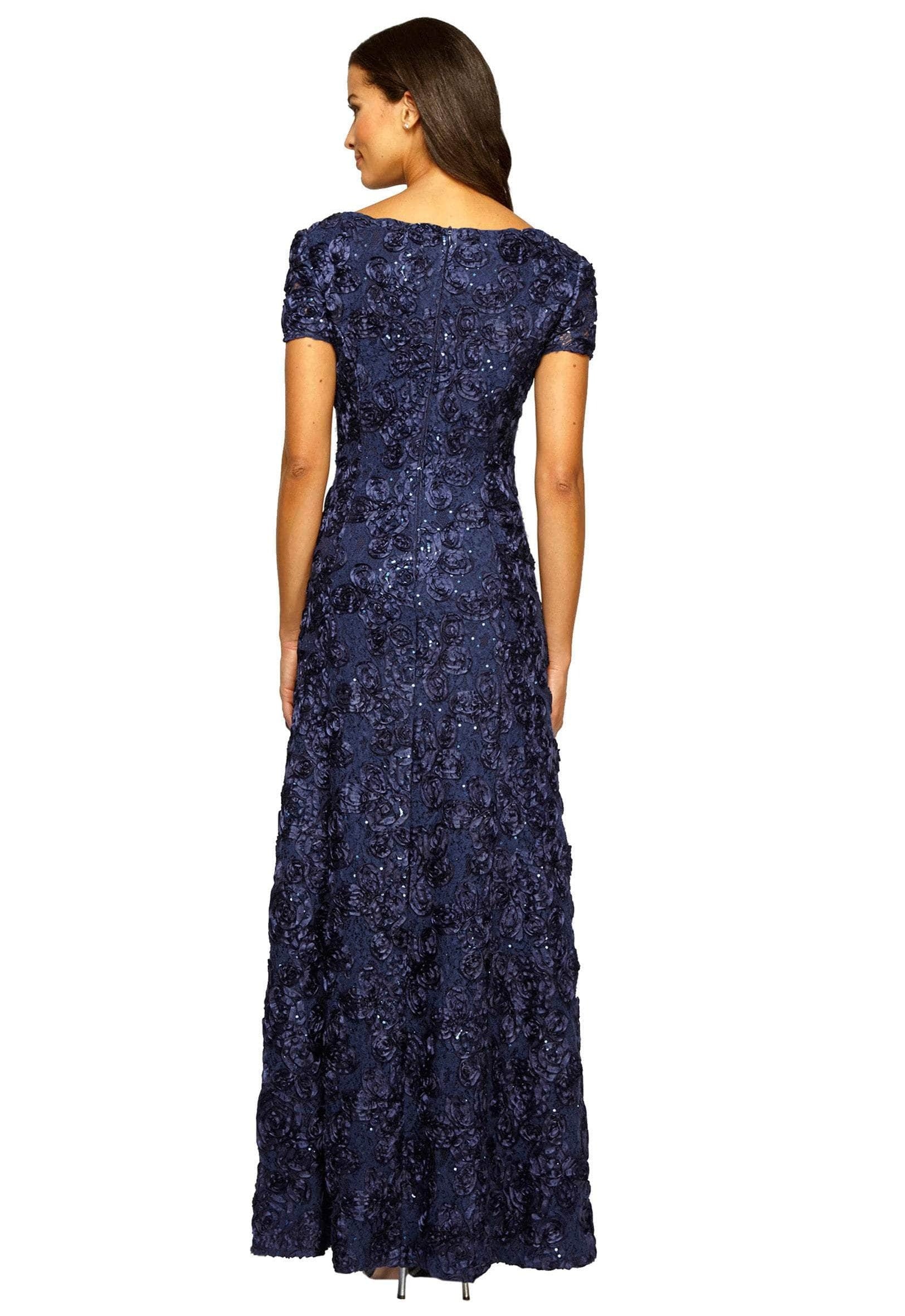 alex evenings sequin lace cocktail dress Alex Evenings 81122676 Long Sequin Lace Formal Evening Dress