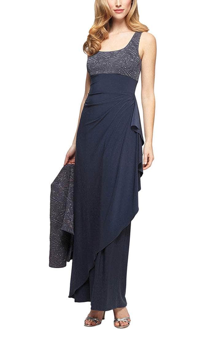 Alex Evenings - 225196 Empire Column Dress with Jacket Alex Evenings - 225196 Empire Column Dress with Jacket