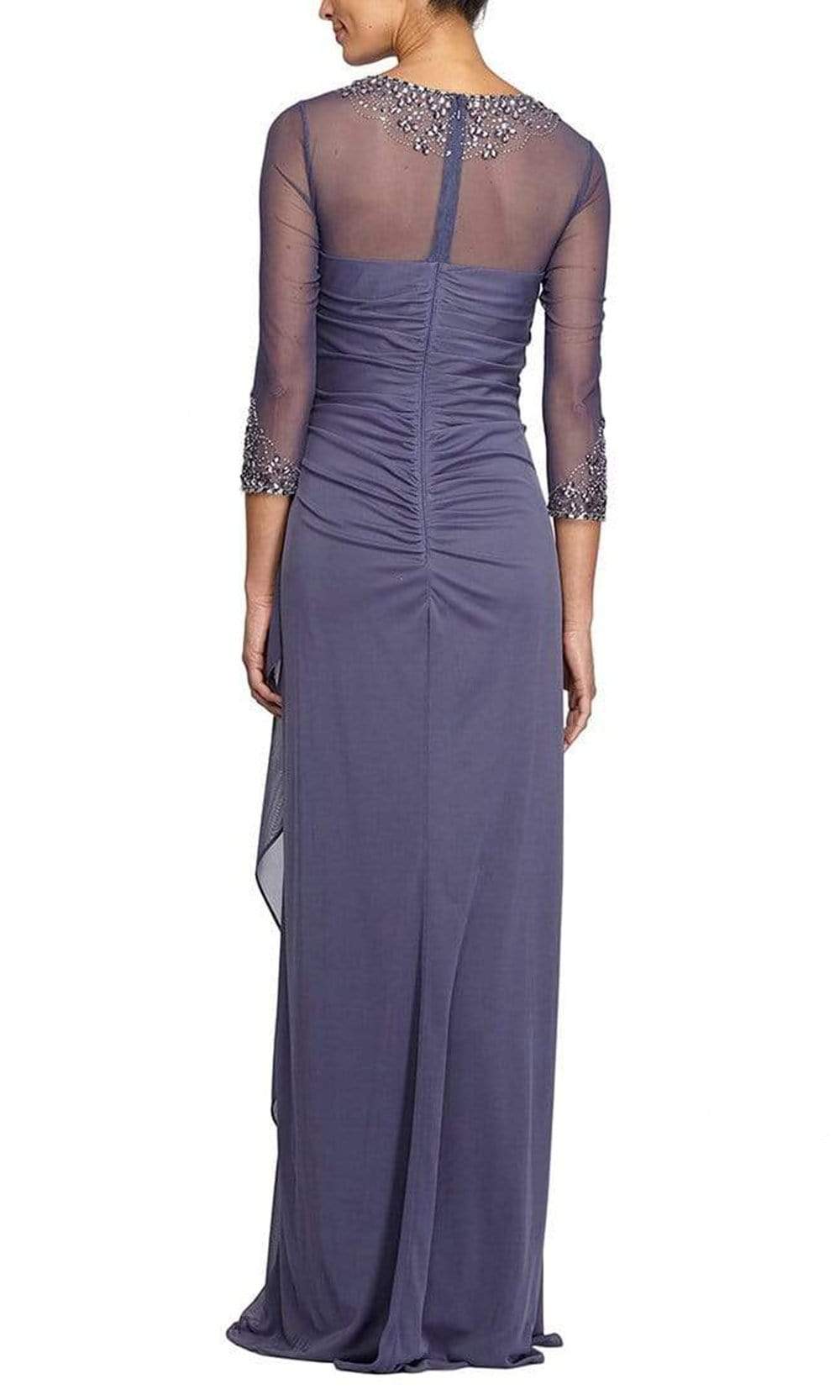 Alex Evenings Petite Draped Sweetheart Gown - Dark Navy Alex Evenings Petite Draped Sweetheart Gown - Dark Navy
