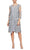 Alex Evenings - 81122202 Embroidered Lace Mock Jacket Jersey Dress Mother of the Bride Dresses 14 / Dove