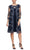 Alex Evenings - 81122202 Embroidered Lace Mock Jacket Jersey Dress Mother of the Bride Dresses 16 / Navy