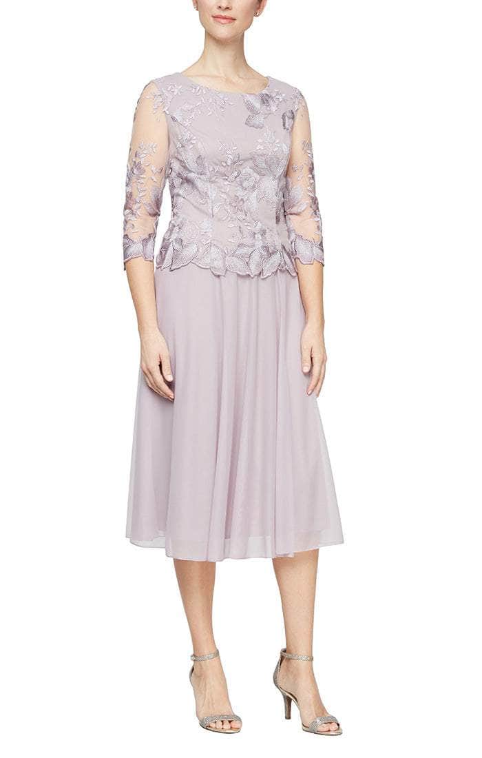 Formal Dress Alex Evenings Sequined Lace Contrast Dress Alex Evenings Illusion Sleeve Embroidered Midi Dress Beige Formal Dress Alex Evenings Sequined Lace Contrast Dress Alex Evenings Illusion Sleeve Embroidered Midi Dress Beige