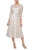 Alex Evenings - 8117835 Quarter Sleeves Embroidered A-Line Dress Mother of the Bride Dresses 4 / Taupe