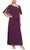 Alex Evenings - 8192003 Asymmetrical Caped Chiffon Dress Special Occasion Dress 2 / Raisin
