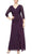 Alex Evenings 82122469 - Formal Lace-Made High Waist Evening Gown Mother of the Bride Dresses 4P / Eggplant