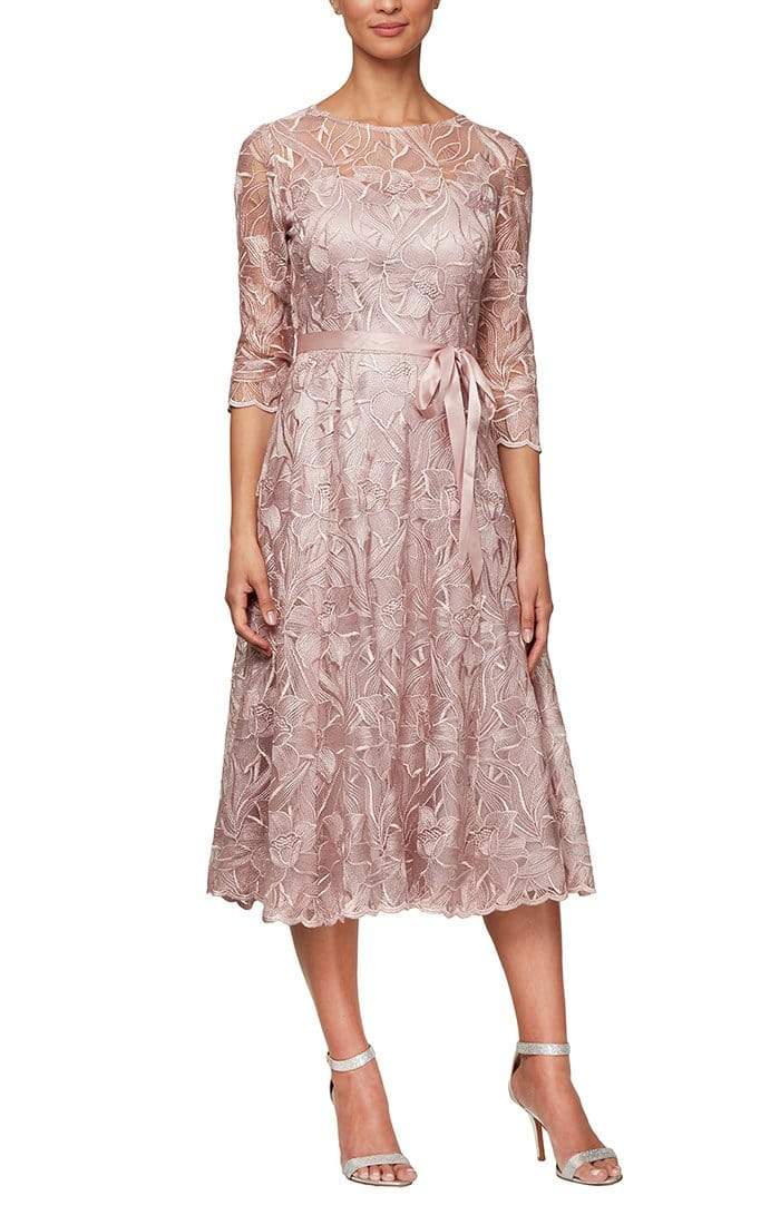 Alex Evenings - 8217835 Illusion Jewel Embroidered Petite Dress Couture Candy Alex Evenings - 8217835 Illusion Jewel Embroidered Petite Dress Couture Candy
