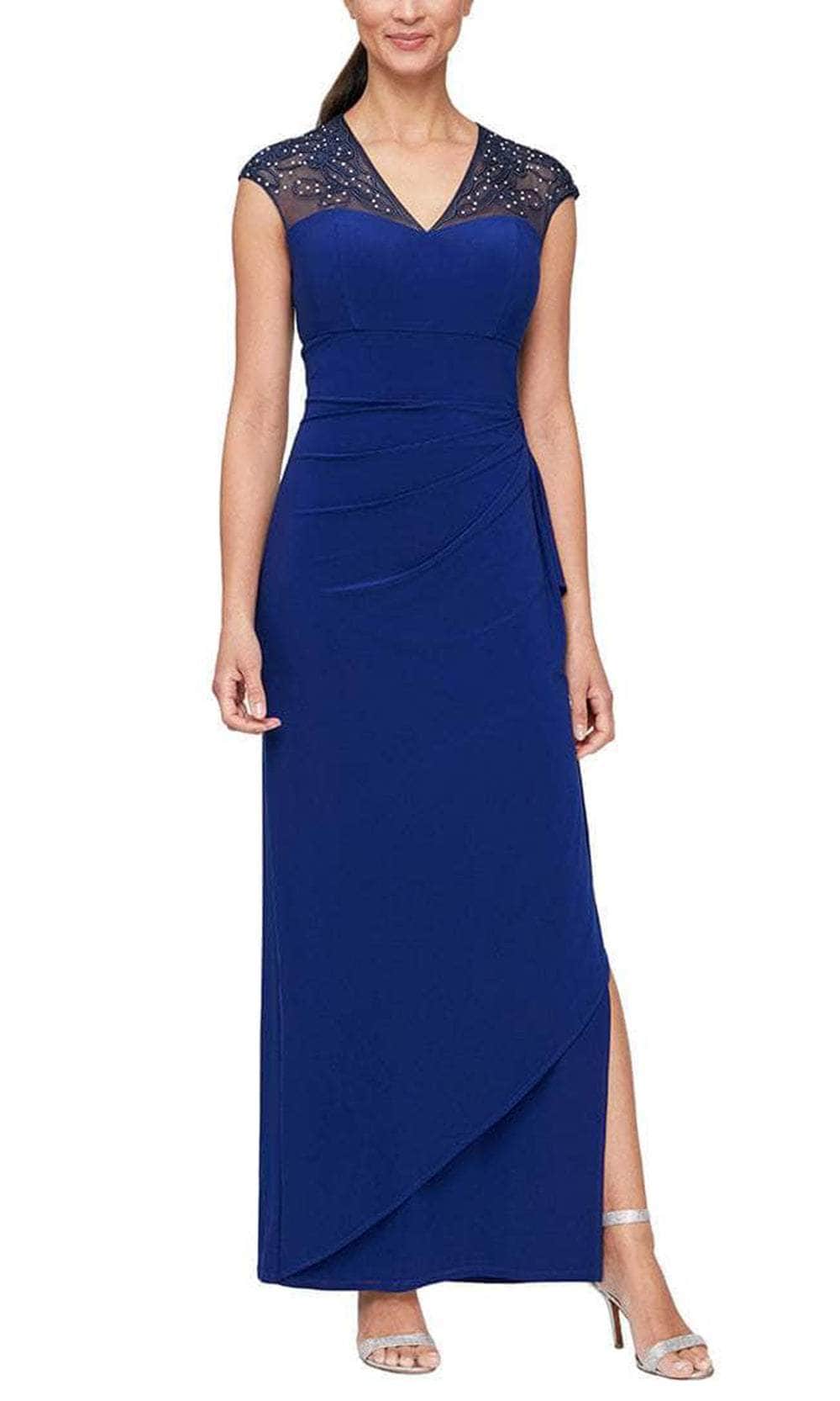 Alex Evenings Embroidered Empire Gown Black / 14 Alex Evenings Embroidered Empire Gown Black / 14