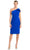 Alexander by Daymor 1789S23 - Asymmetrical Knee-Length Formal Dress Cocktail Dresses 00 / Blue