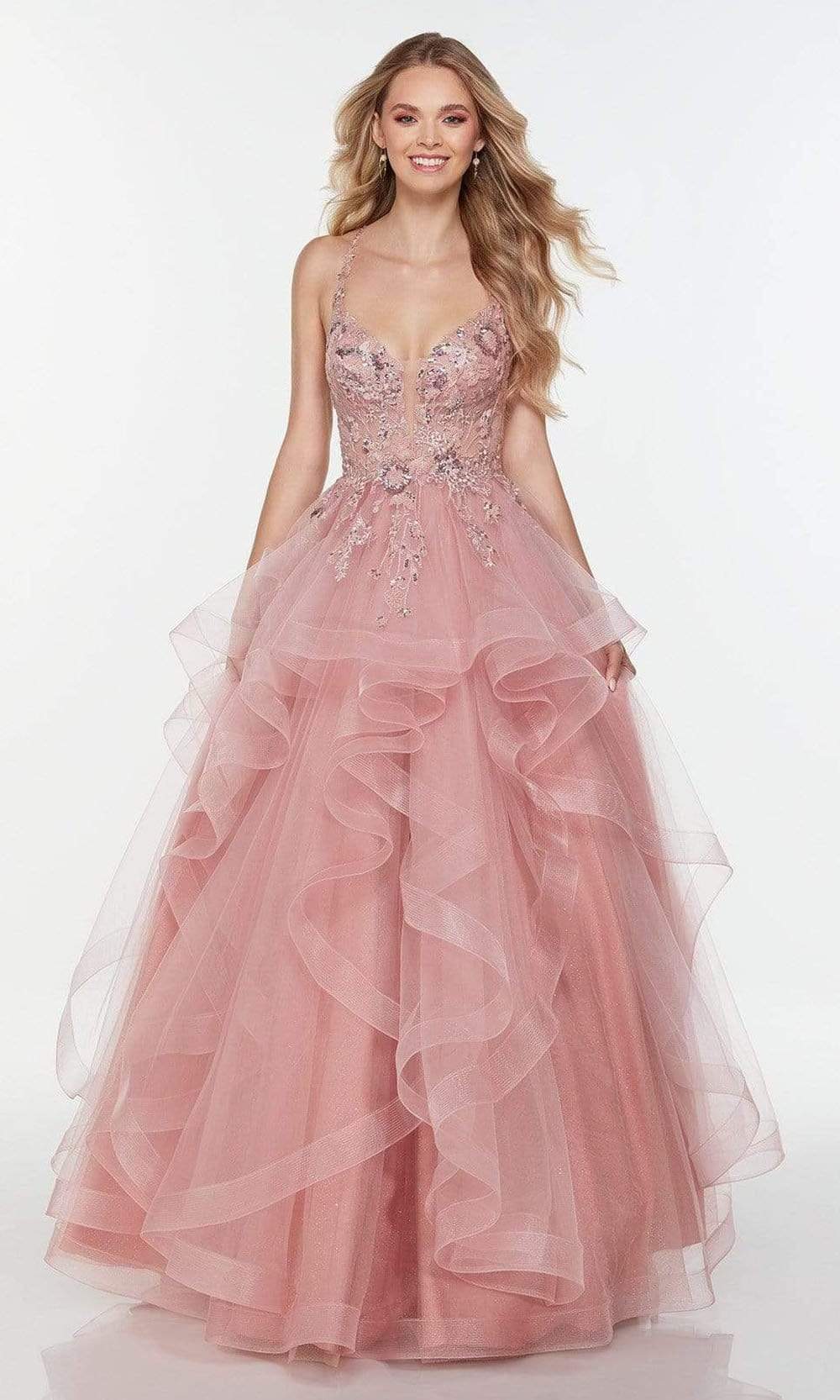 Alyce Paris - 61085 Organza Tiered A-Line Gown Couture Candy Alyce Paris - 61085 Organza Tiered A-Line Gown Couture Candy