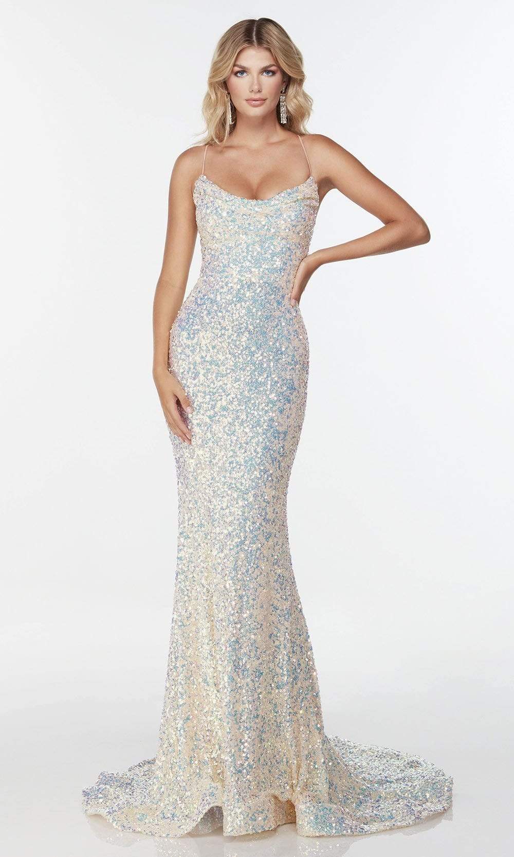 Alyce Paris - 61115 Sleeveless Iridescent Sequin Dress Alyce Paris - 61115 Sleeveless Iridescent Sequin Dress