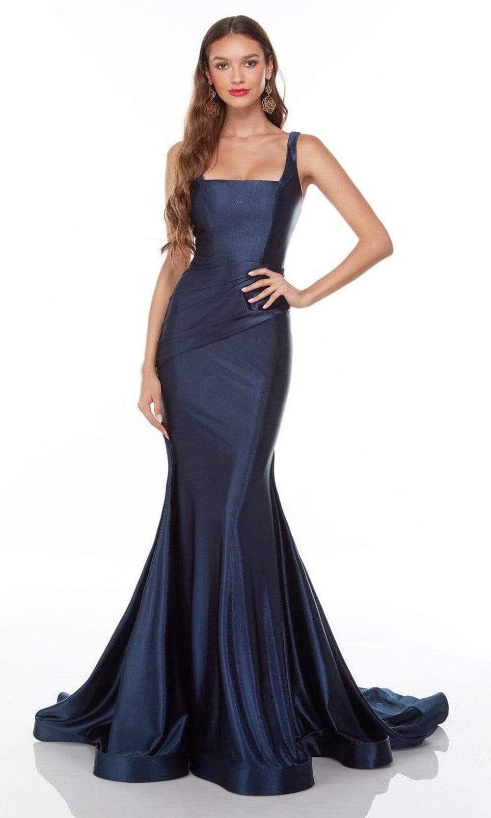 Alyce Paris - 61162 Square Neck Trumpet Gown Couture Candy Alyce Paris - 61162 Square Neck Trumpet Gown Couture Candy