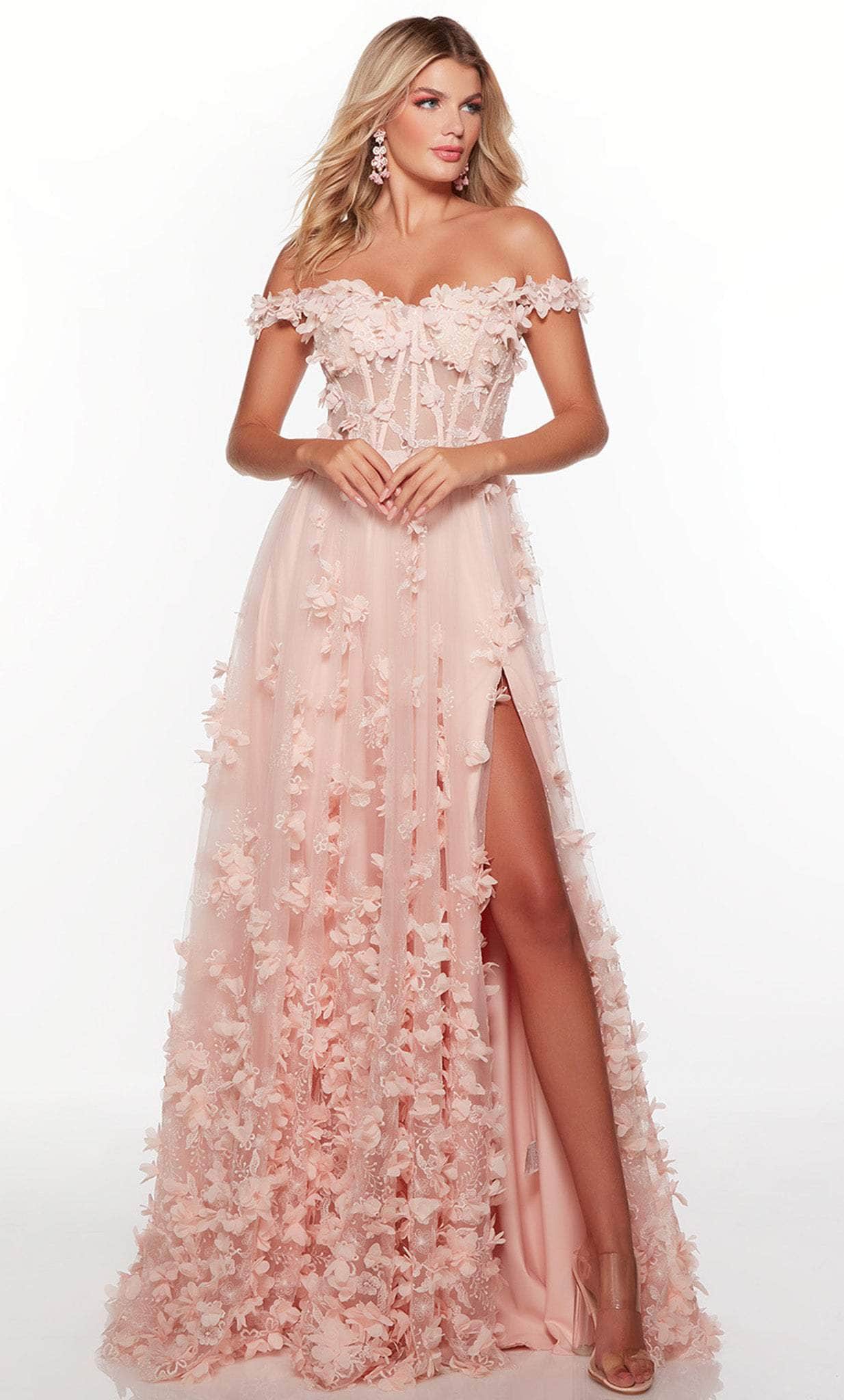 Alyce Paris 61308 - Floral Plus Size Prom Dress Couture Candy Alyce Paris 61308 - Floral Plus Size Prom Dress Couture Candy