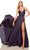 Alyce Paris 61460 - Deep V-Neck Cutout Prom Gown Special Occasion Dress 000 / Midnight