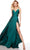 Alyce Paris 61460 - Deep V-Neck Cutout Prom Gown Special Occasion Dress 000 / Pine