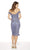 Alyce Paris - Off Shoulder Embroidered Sheath Cocktail Dress 27352 - 1 pc Dusty Purple In Size 16 Available CCSALE 16 / Dusty Purple