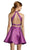 Alyce Paris Two Piece Halter Lace Mikado Cocktail Dress 3735 CCSALE