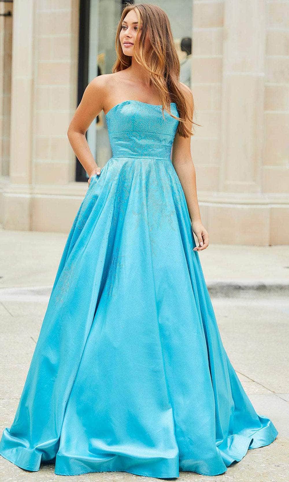 Amarra 87333 - Strapless Straight Across Neck Prom Dress Couture Candy Amarra 87333 - Strapless Straight Across Neck Prom Dress Couture Candy
