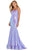 Amarra 88578 - Beaded Strap Trumpet Prom Gown Special Occasion Dress 00 / Lilac
