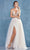 Andrea and Leo - A0672 Illusion Beaded Bodice Tulle A-Line Gown Bridesmaid Dresses 2 / Ivory-Nude