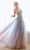 Andrea and Leo - A0850 Applique Deep V Neck A-Line Gown Bridesmaid Dresses