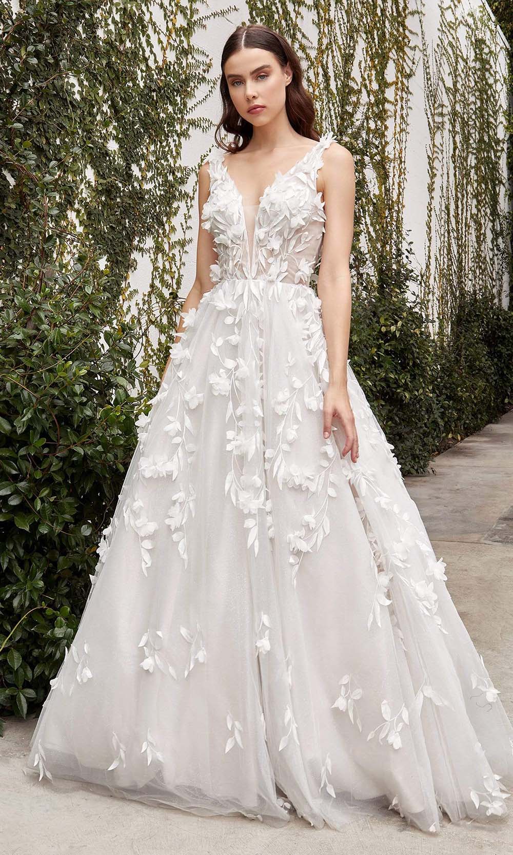 Andrea and Leo - A1042W Sleeveless Applique Bridal Gown Andrea and Leo - A1042W Sleeveless Applique Bridal Gown