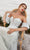 Andrea and Leo - A1046 Embroidered Plunging Sweetheart Gown In White