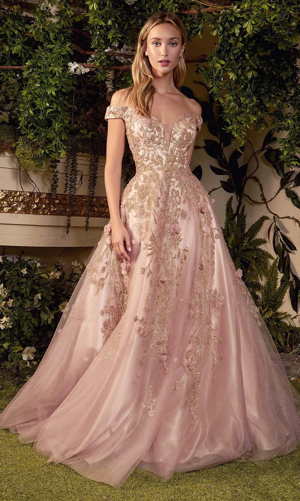 Andrea and Leo - A1056 Sequin Off Shoulder Ballgown Couture Candy Andrea and Leo - A1056 Sequin Off Shoulder Ballgown Couture Candy