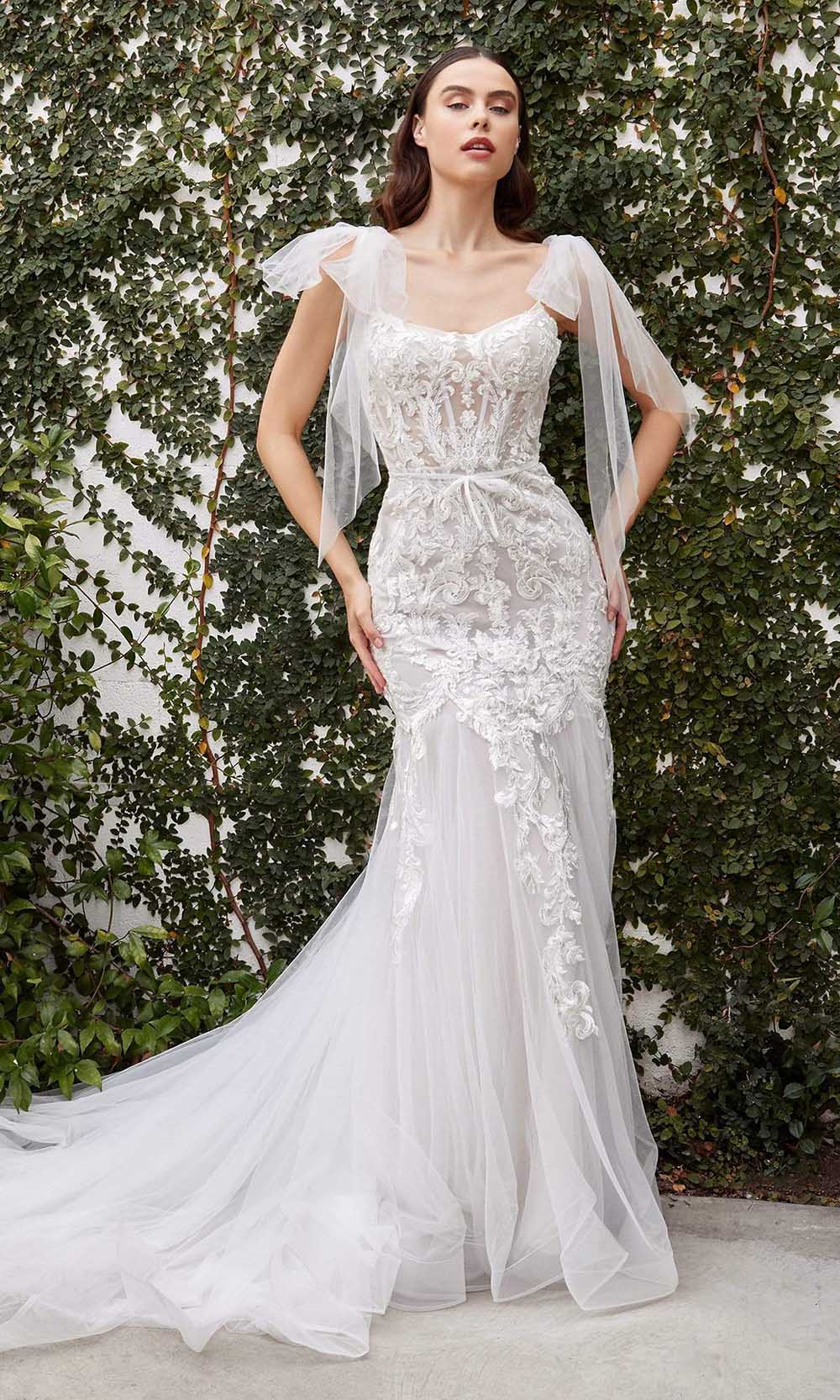Andrea and Leo - A1086W Bow Draped Corset Bridal Gown Andrea and Leo - A1086W Bow Draped Corset Bridal Gown