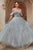 Andrea and Leo A1092 - Off-Shoulder Ruffled Sleeve A-Line Dress Prom Dresses 2 / Mist