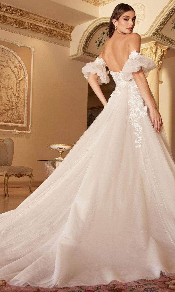 Andrea & Leo A1425 Long A-Line Strapless Corset Bodice Floral Print Gown main image 1